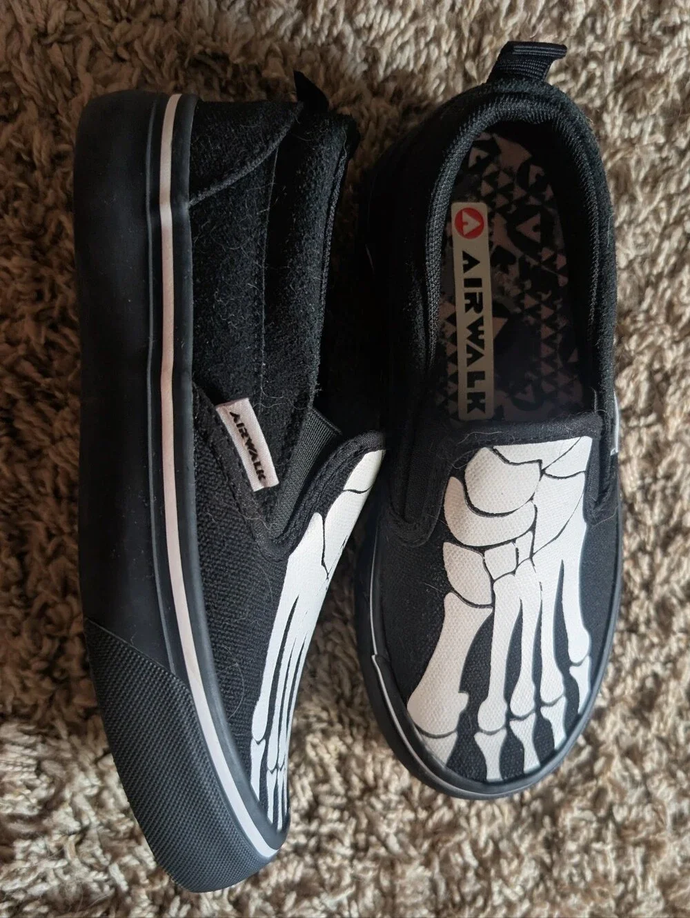 Airwalk Skeleton Shoe Boys Youth Size 1